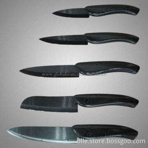Zirconia Blade Damascus Coated Ceramic Knife Set